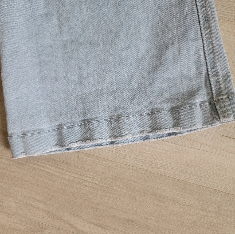 SPANX Blue Flare Wide Leg Jeans Classic Denim - Picture 4 of 13